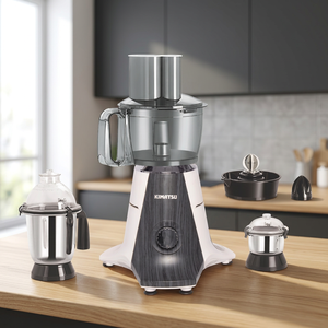 Electric Food Processor Mixer Grinder Stainless Steel Jars 550W Power 100% Copper High Efficiency Motor 3-Speed Settings - Product Image 3