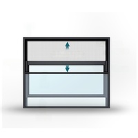 Fenêtre électrique de balcon à levage direct usine, résistante au vent, insonorisée, intelligente, télécommandée, en aluminium, à ouverture verticale