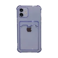 Прозрачный чехол для телефона из ТПУ карамельных цветов с карманом для iPhone 13 7 8 X XS XR 11 Pro 12 Max, чехол для телефона со слотом для кредитных карт