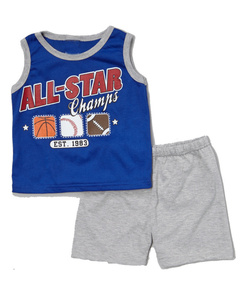 Fábrica al por mayor exceso de inventario liquidadores niños niño ropa conjunto - Product Image 2