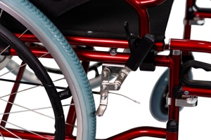Pliable léger en alliage d'aluminium pour personnes âgées handicapées léger pliant facile à transporter fauteuil roulant autopropulsé à la main - Product Image 4
