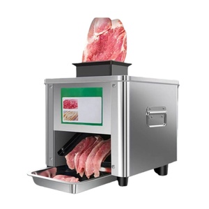 Trancheuse à viande commerciale avec fonctionnement automatique avancé, pour usage en restaurant, moteur 220V, état neuf - Product Image 1