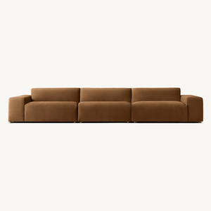 Muebles de sala de estar de estilo francés de lujo <span class=keywords><strong>cómodo</strong></span> sofá modular de tela de lino para el hogar Villa Hall Hotel - Product Image 1