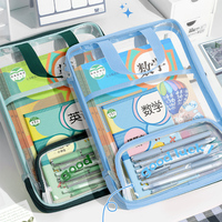 Sac de rangement multifonctionnel en nylon avec fermeture éclair, personnalisé en usine, vente en gros, pour l'organisation des fournitures scolaires et de bureau