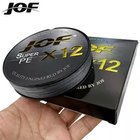 JOF – ligne de pêche Pe haute résistance, 500M, 12 brins, 12 multifilaments tressés
