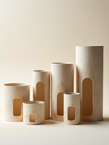 Cilindro de Cartón Kraft Biodegradable Ecológico Personalizado, Reciclable, con Estampado Evanescente, para Granos de Café - Product Image 2