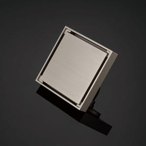 Grilles de drain décoratives chromées pour salle de bain d'hôtel, drain de sol dissimulé en acier inoxydable 304, forme carrée, garantie 5 ans - Product Image 4