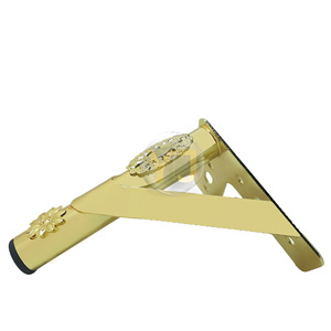 <b>Gold</b> Floral Metal <b>Sofa</b> Feet Hollow Design Durable Furniture Hardware Accessory Modern Minimalist Luxury Style 3332 - Product Image 4