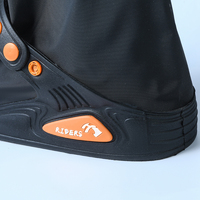 Couvre-chaussures antidérapants imperméables pour hommes et femmes en PVC Bottes de pluie épaissies à tube haut résistant à l'usure