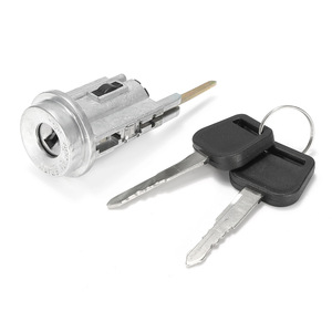 <b>Lock</b> Cylinder For Toyota Corolla Geo Prizm 98-02 OE 69057-12340 With 2 <b>Keys</b> Steel Cylindrical <b>Lock</b> - Product Image 1