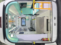 1veco Juxing Long Axis Véhicule d'urgence électrique pur de type ambulance de surveillance pour le transport hospitalier