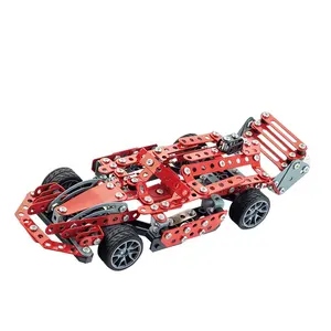 Детский гоночный автомобиль, игрушки 287 шт., сборный 3d металлический пазл, строительные блоки, Модель гоночного автомобиля