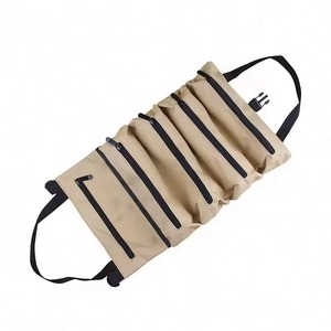 Free Sample custom portable canvas <b>backpack</b> tool bag gardening tools bag electrician <b>roll</b> <b>up</b> tool bag for men - Product Image 4