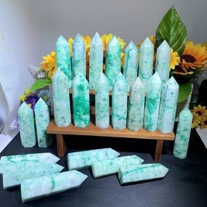 Obelisco de Cristal de Pino Fénix al por Mayor, Torre Individual de Cuarzo <span class=keywords><strong>Crisocola</strong></span>, Piedra Curativa Reiki, Decoración para el Hogar y Escritorio, Regalo - Product Image 1