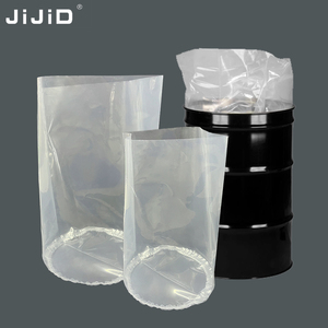 JiJiD Wholesale Custom Safe <strong>Plastic</strong> <strong>5</strong> 15 30 55 Gallon 200 Liter Transparent LDPE Aluminum Foil Round Bottom Drum Liner Bag - Product Image 2