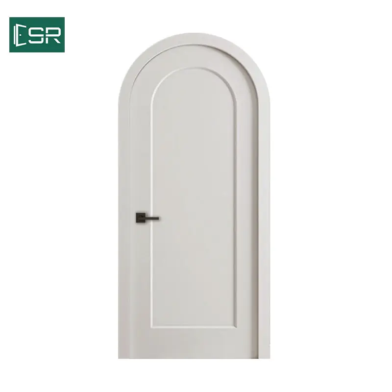 Hot Sale Custom Modern White Cheap Arched Doors Interior With Door Casing And Frame