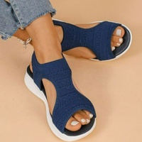 Sandales plates d'été légères à talon bas pour le sport en plein air, à enfiler, style plateforme, vente en gros