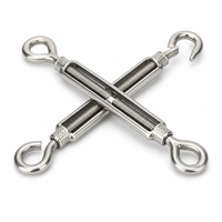 Tendeur à câble robuste en acier inoxydable à crochet et œillet, corps ouvert, matériel de rigging, vente en gros