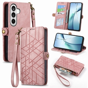 เคสกรอบกระเป๋าสตางค์สไตล์เรขาคณิตสำหรับ Samsung Galaxy S26FE/S26/S25 EDGE เคสที่ใส่แอร์การ์ด iPhone 17 - Product Image 1