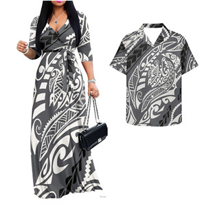 Conjuntos de <span class=keywords><strong>Ropa</strong></span> <span class=keywords><strong>para</strong></span> Parejas con Estampado Tropical Verde, Vestido Casual <span class=keywords><strong>para</strong></span> <span class=keywords><strong>Mujer</strong></span> de Talla Grande, Camisas Hawaianas <span class=keywords><strong>para</strong></span> Hombre, <span class=keywords><strong>Ropa</strong></span> <span class=keywords><strong>para</strong></span> Fiestas en la Isla - Product Image 3