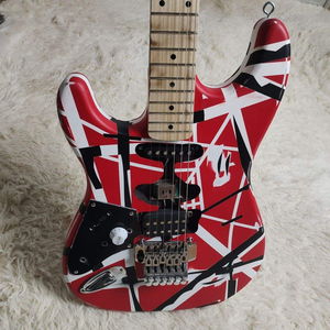 Solaklar için Elektrik Gitar, Şeritli Kaplama, Masif Gövde, Maun, Parlak, Profesyonel Performans, Ihlamur Ağacı, Ladin, Ihlamur - Product Image 1