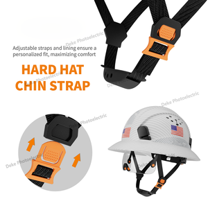 DEKE 바이저가있는 건설 헬멧 바이저 6 포인트 서스펜션 안전 헬멧 전체 챙 하드 모자 <span class=keywords><strong>ANSI</strong></span> CE 승인 - Product Image 5