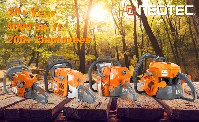 NEOTEC NH8120 Gas Chainsaw 120cc - Heavy Duty Firewood Cutting