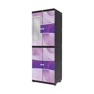 Discover the multifunctional portable <b>wardrobe</b> featuring a long door mirror, perfect for stylish home <b>storage</b> and organization - Product Image 6