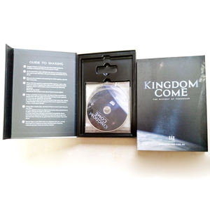 Caja de Almacenamiento Rígida para <span class=keywords><strong>CD</strong></span>, DVD y Folletos, con Laminado Mate, Personalizable, de Plástico Negro, con Cierre Magnético - Product Image 1