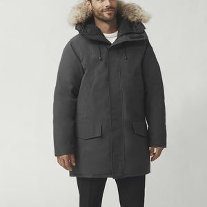 <span class=keywords><strong>Manteau</strong></span> Long d'<span class=keywords><strong>Hiver</strong></span> pour Hommes, Imperméable et Coupe-Vent, Doudoune Chaude, Parka avec Col Fourrure, Fermeture Éclair, Respirante, Écologique, pour Extérieur, avec Capuche - Product Image 3