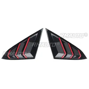 Kit de Carrocería para Honda Civic 10ª Gen. 2016-2020, Estilo Fibra de Carbono Rojo, Cubierta Decorativa para Ventana Trasera, Accesorios para Auto - Product Image 6