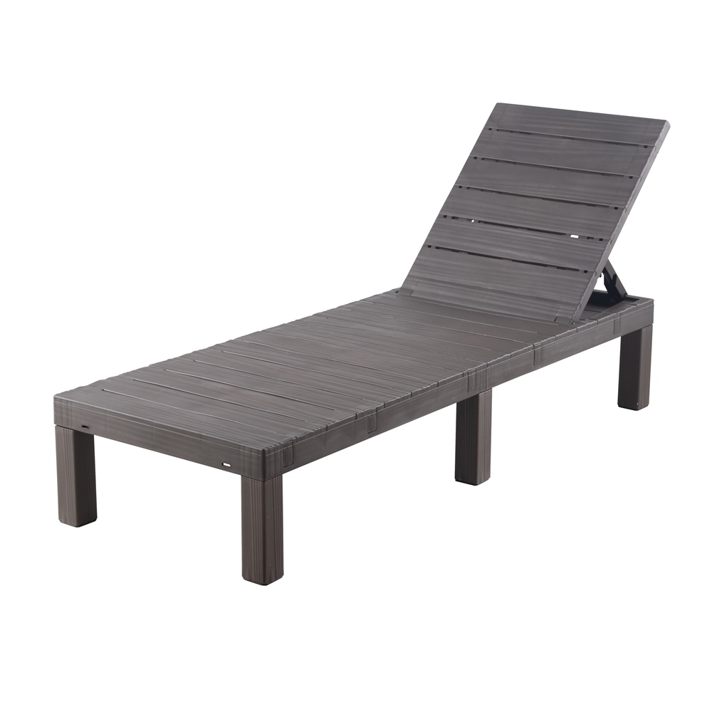 PP plastic stackable outdoor chaise lounge manufacturer option