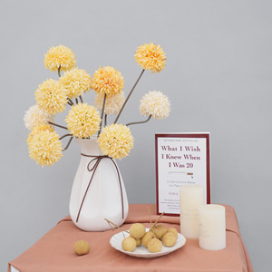 ดอกเบญจมาศผ้าไหมเทียมหลากสี สำหรับตกแต่งบ้านและเป็นพร็อพถ่ายภาพ - Product Image 3