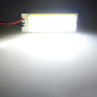 Bombilla LED COB para Interior de matrícula de coche, lámpara de lectura, C5W, C10W, 31mm, 36mm, 69mm, 42mm, 12V, blanco, 5W5, T10, W5W, COB