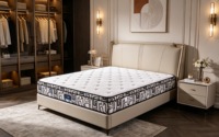 Matelas en latex naturel pour hôtel, tailles King, Queen, Full-size, 10/12/14 pouces, bon marché, enroulé en boîte, avec mousse à mémoire de forme et ressorts ensachés