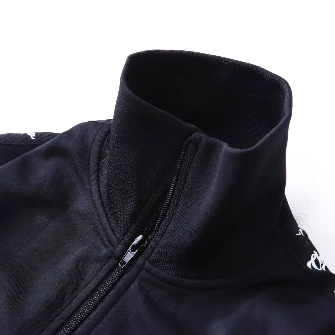 Veste en coton surdimensionnée coupe-vent d'automne noir vintage pour hommes ensembles de survêtements survêtements pour hommes survêtements à fermeture éclair unisexes