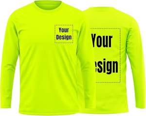 黒とオレンジ色の高品質反射安全交通Tシャツ建設Hi VisワークシャツポケットTシャツ付き - Product Image 2