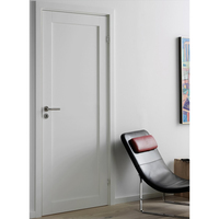 Juegos de puerta de sala de estar de Hotel a prueba de agua de diseño moderno Puertas de madera interiores de ingeniería Núcleo ignífugo Puerta de aglomerado Casas