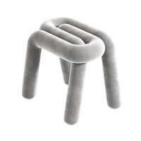 Chaise de salle à manger Alien minimaliste en velours écologique avec pieds en métal pour chambre et salon, mobilier de luxe