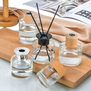 Hot Empty Glass <b>Diffuser</b> Bottles 2ml 3ml 5ml 10ml Customizable Capacity Round Shape with <b>Reeds</b> Plastic Screw Cap Screen Printing - Product Image 2