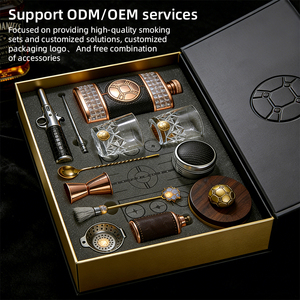 Ensemble de fumage de <span class=keywords><strong>whisky</strong></span> haut de gamme personnalisé, accessoires de fumage de cocktails, cadeaux et souvenirs pour événements sportifs de hockey sur glace, copeaux de bois - Product Image 5