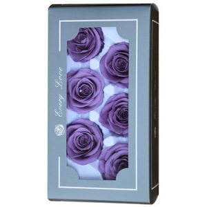 Una bella scatola regalo a sorpresa con testa di fiore artificiale e fiori decorativi romantici e bella rosa immortale fatta a mano - Product Image 5