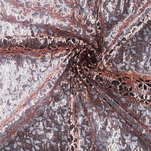 Новый Стиль Оптовая цена Цветочная 100% нейлоновая вышивка блестками сетчатая ткань для женщин - Product Image 4