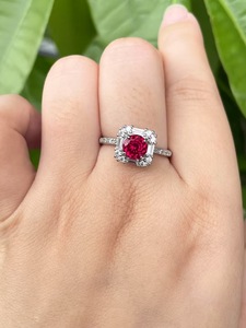 Trắng Kim Cương 18K Vàng Trắng Mạ 925 Sterling Silver Bạc Hình Bầu Dục Cắt Halo Handmade Đám Cưới Cổ Điển Engagement Ring - Product Image 2