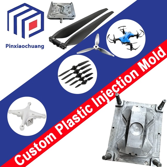 Unmanned Aerial Vehicle's Shell Case Parts Customized ,abs Injection Molding Mould UAV Drone Frame Plastic Injection Drone Mold