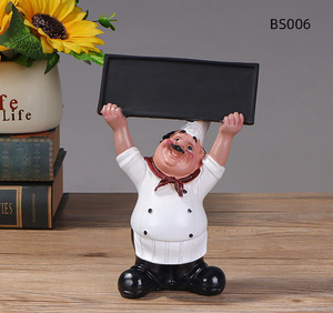 Più venduto 2 pezzi donna mini ornamento da cucina italiano chef statuette statua per il ristorante della <span class=keywords><strong>casa</strong></span> - Product Image 5