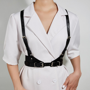 Ceinture Punk Tendance, Harnais de Corps Gothique pour Femme, Ceintures Ajustables pour la Taille, Idéales pour les Soirées Rave, Halloween, Fêtes et Rendez-vous - Product Image 2