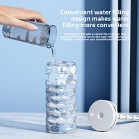 Humidificateur de grande capacité pour bureau, compact, pour la maison, dispositif de pulvérisation de brume, éclairage d'ambiance