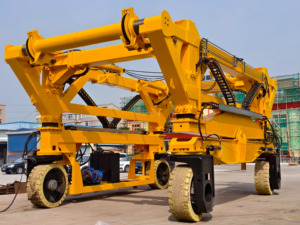 Portacargas Eléctrico de 60t para Contenedores con Distribuidor de Carga Sobredimensionada, Grúa Portátil con Batería de Litio y Neumáticos de Goma - Product Image 6