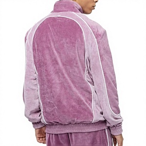 Collection exclusive de survêtements en velours pour hommes, vêtements de sport d'hiver sur mesure, vente en gros, production en vrac ODM - Product Image 2